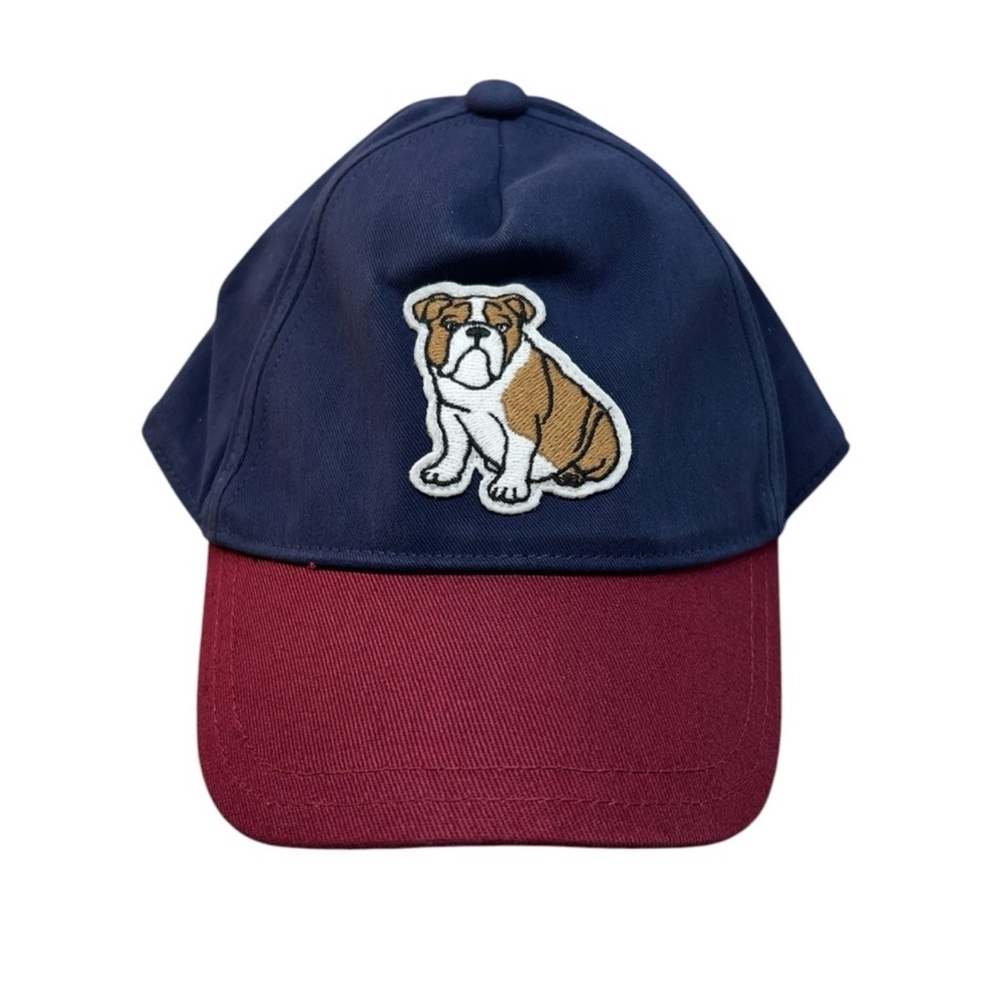 janie & jack Navy and Red Dog Cap